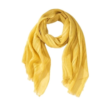 Шал от памук и лен, свеж и сладък стил, warp тъкане, есенен сезон