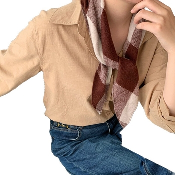 Hosszú női selyemsál - nyár, új selyemsatén, sima szövés, friss és édes stílus