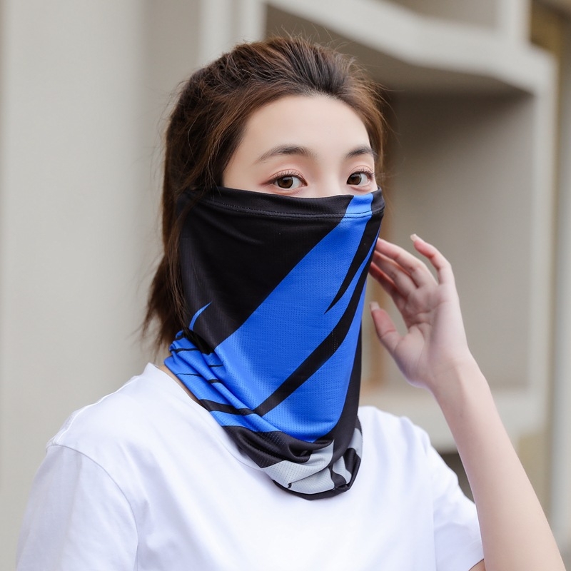 Mrežasti šal s UV zaštitom od ice silk za vrat i lice – unisex, za biciklizam i ribolov