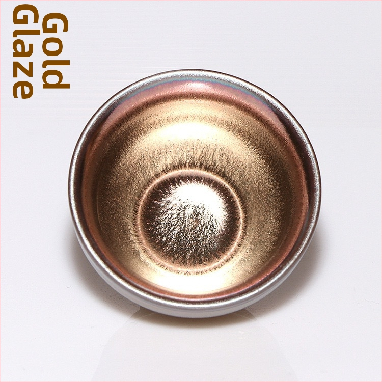 Sada šálok na čaj Jianzhan pre dvojicu s povrchom pod glazúrou, darčeková krabička, prispôsobiteľné, moderný minimalistický štýl