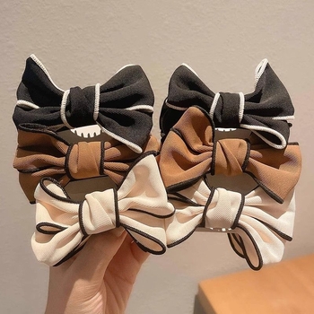 Clip de păr cu funda în model de fluture pentru coc și coadă de cal înalt — accesoriu pentru copii, clips în formă de rechin (Primăvara 2025)