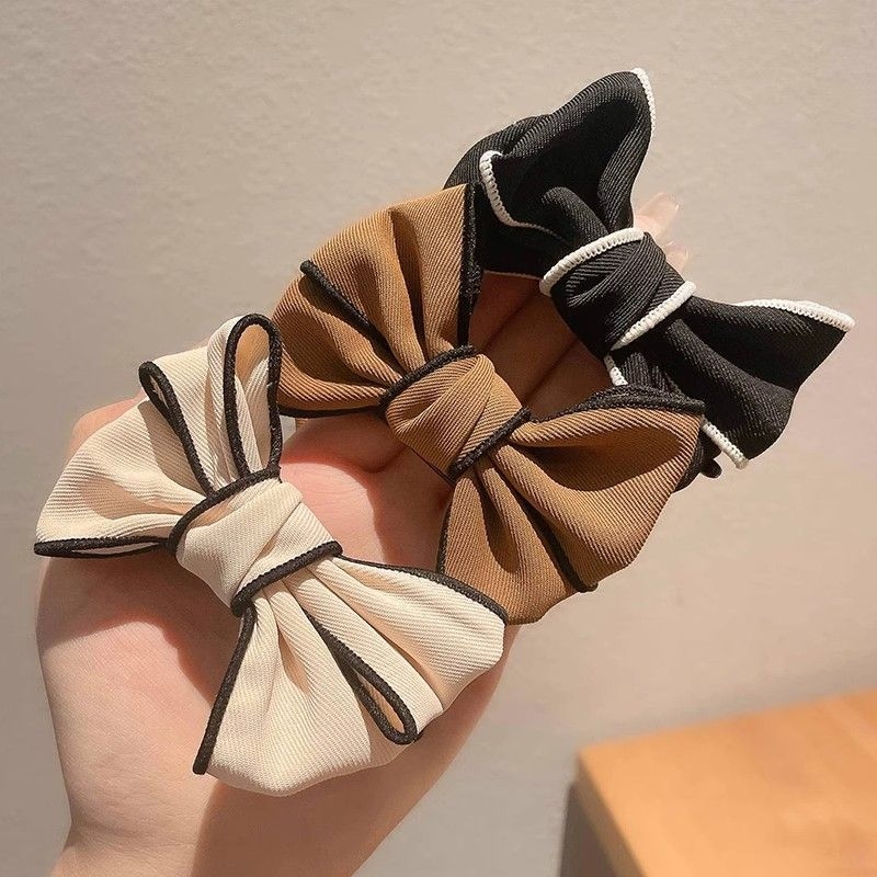 Clip de păr cu funda în model de fluture pentru coc și coadă de cal înalt — accesoriu pentru copii, clips în formă de rechin (Primăvara 2025)