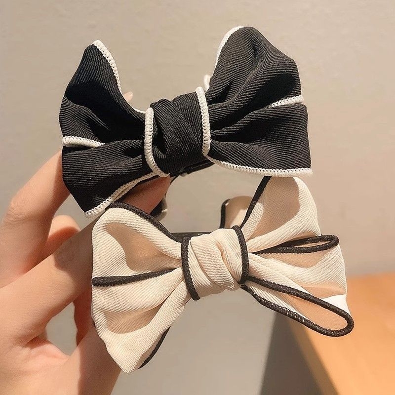 Clip de păr cu funda în model de fluture pentru coc și coadă de cal înalt — accesoriu pentru copii, clips în formă de rechin (Primăvara 2025)