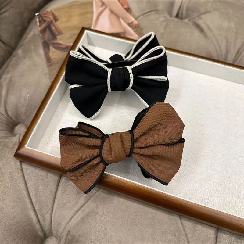 Clip de păr cu funda în model de fluture pentru coc și coadă de cal înalt — accesoriu pentru copii, clips în formă de rechin (Primăvara 2025)