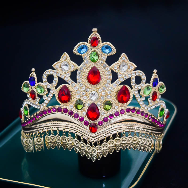 Nakit za glavu – legura s listovima, retro ženski boho stil za pozornicu (Materijal: Legura; Čistoća: cink Legura; Stil: Retro, Ženski; Vrsta kristala: Rhinestone glass; Obrada: elektroplatiranje)