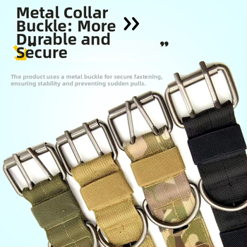 Комплект нашийник и каишка за кучета Shuangxi – регулируем, без задушаване, с възможност за персонализация