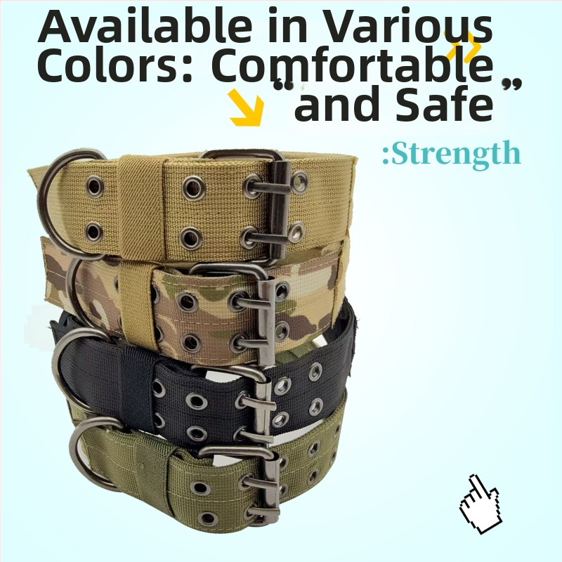 Комплект нашийник и каишка за кучета Shuangxi – регулируем, без задушаване, с възможност за персонализация