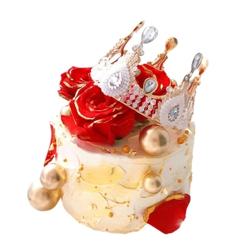 Ötvözetből készült csipkés korona fejfedő, Vintage stílus, Korona G02-1, elektroplattálás, Kristály