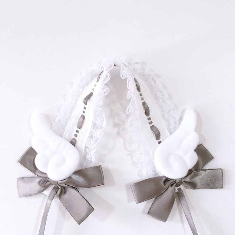 Bentiță pentru păr cu aripi de înger, lucrată manual, pentru copii — Model ceresc: stele, soare și lună, nori, univers