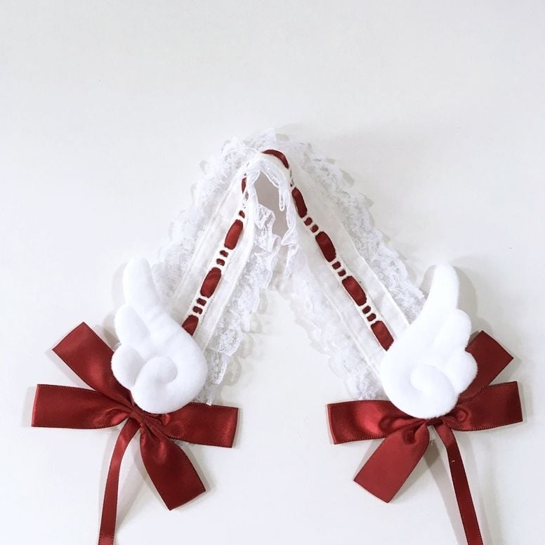 Bentiță pentru păr cu aripi de înger, lucrată manual, pentru copii — Model ceresc: stele, soare și lună, nori, univers