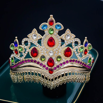 Kapa za glavu od cinkovog zliatka, vintage cvjetna kruna sa rhinestones kristalima, inspirirano ujgurskim etničkim plesom, boemski scenografski dodatak
