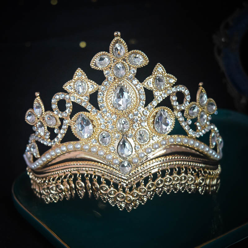 Kapa za glavu od cinkovog zliatka, vintage cvjetna kruna sa rhinestones kristalima, inspirirano ujgurskim etničkim plesom, boemski scenografski dodatak