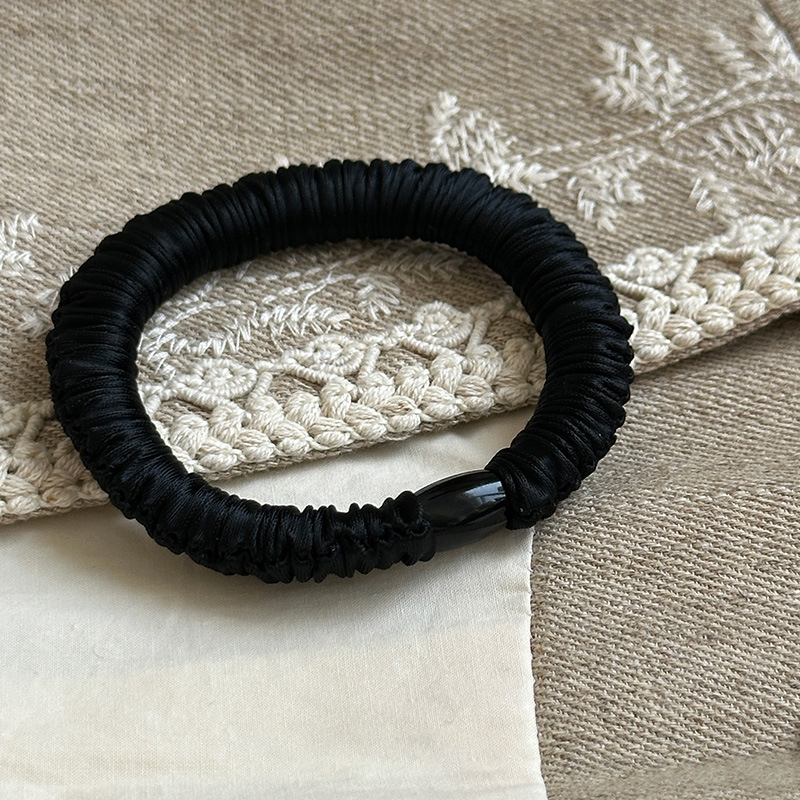 Xy-2386 Maca Baka Korėjiečio stiliaus rankų darbo audinio plaukų gumelė, aukštas elastingumas