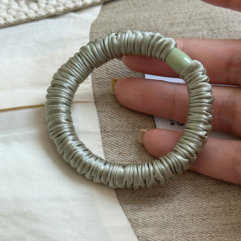 Xy-2386 Maca Baka Korėjiečio stiliaus rankų darbo audinio plaukų gumelė, aukštas elastingumas