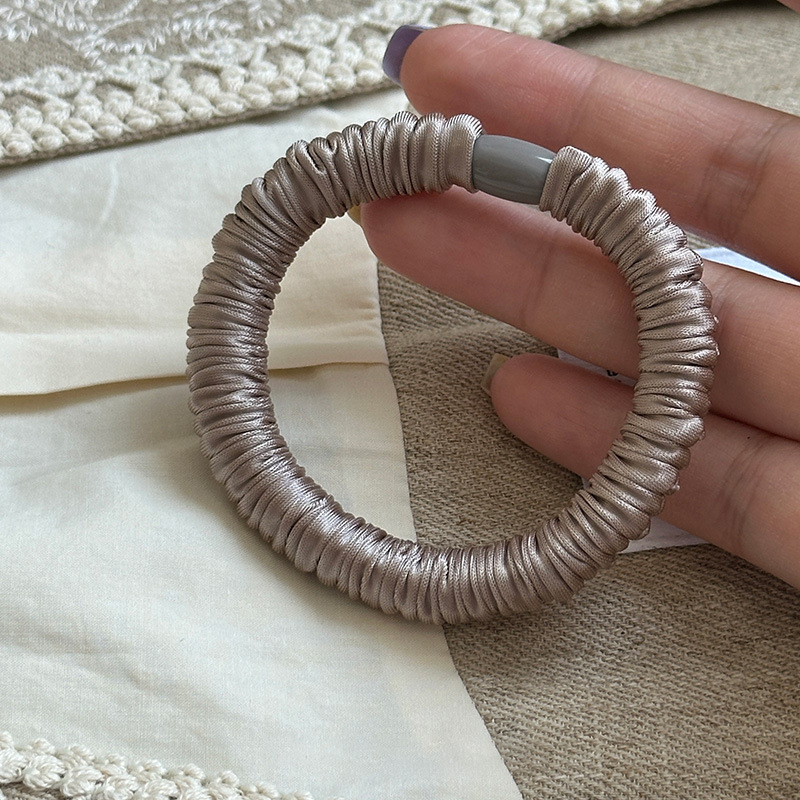 Xy-2386 Maca Baka Korėjiečio stiliaus rankų darbo audinio plaukų gumelė, aukštas elastingumas