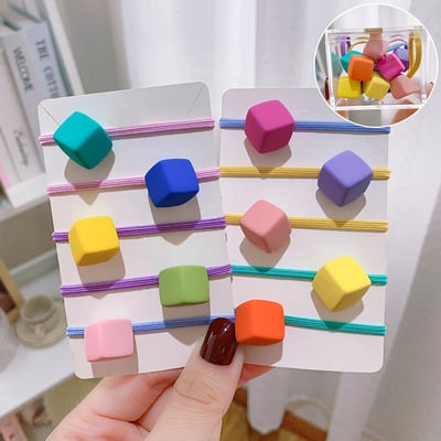 Accesoriu pentru păr - Handmade din plastic/rășină, șnur lotus în stil coreean pentru păr, cu mărgele modelate (Mickey, stea, iepure, urs, inimă, pătrat)