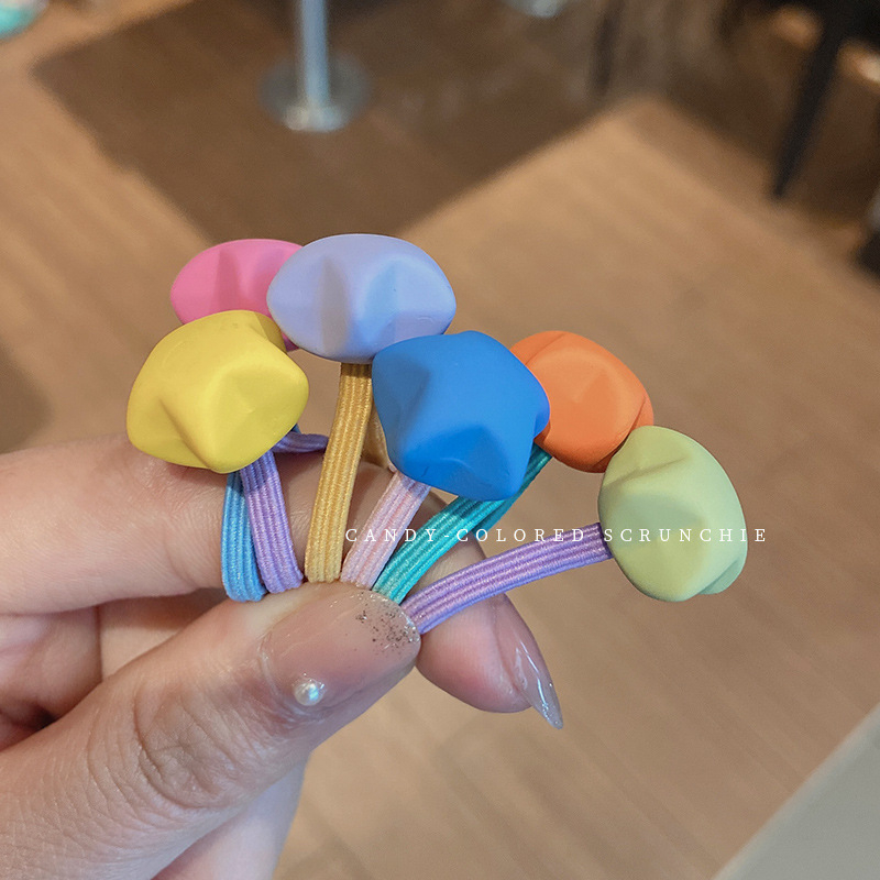 Accesoriu pentru păr - Handmade din plastic/rășină, șnur lotus în stil coreean pentru păr, cu mărgele modelate (Mickey, stea, iepure, urs, inimă, pătrat)