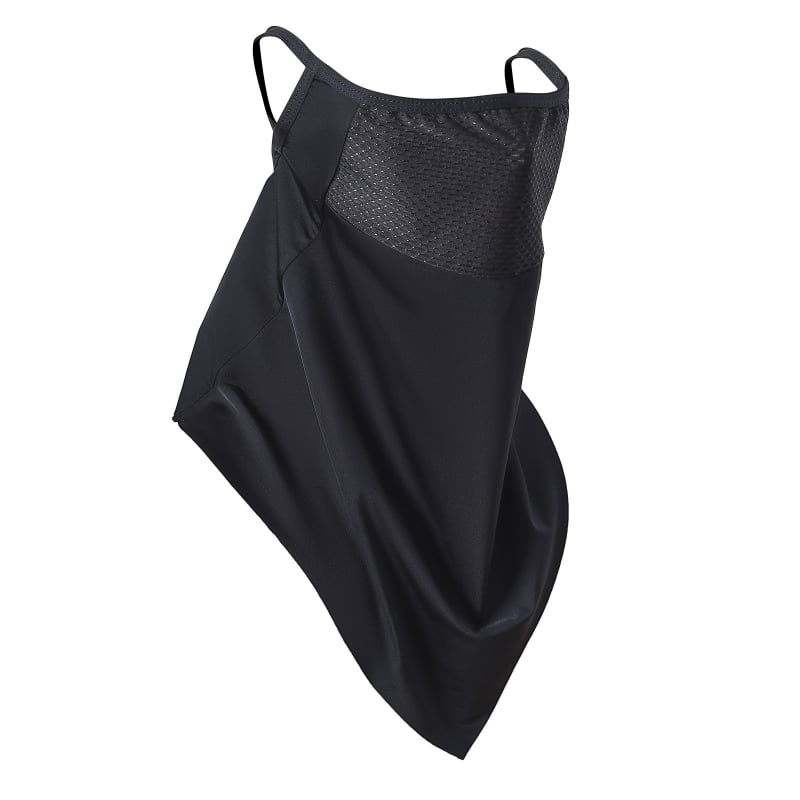 Maska za zaštitu od sunca za vožnju biciklom s ušnim petljama, vjetrootpornost na vrat i lice, trokutasti šal od Ice Silk, unisex