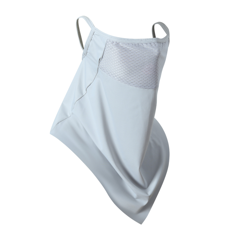 Maska za zaštitu od sunca za vožnju biciklom s ušnim petljama, vjetrootpornost na vrat i lice, trokutasti šal od Ice Silk, unisex