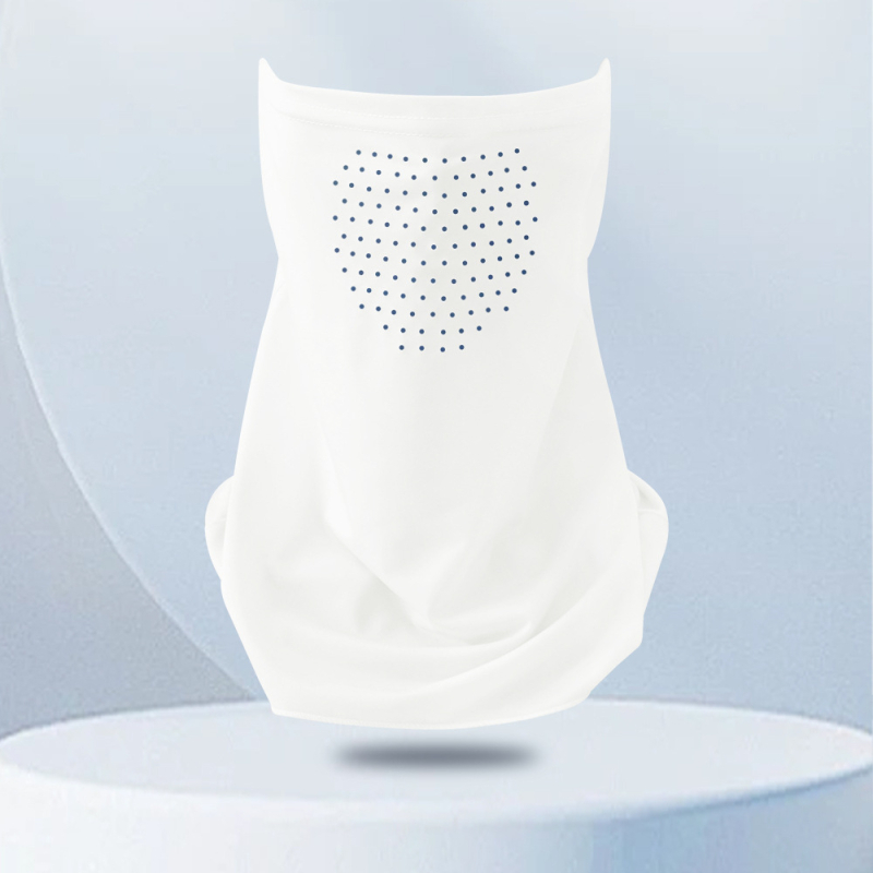 Αεράτη μάσκα λαιμού με UV προστασία και σκίαση, ύφασμα ice silk με ελαστάνη, για ποδηλασία, με δαχτυλίδι για το αυτί