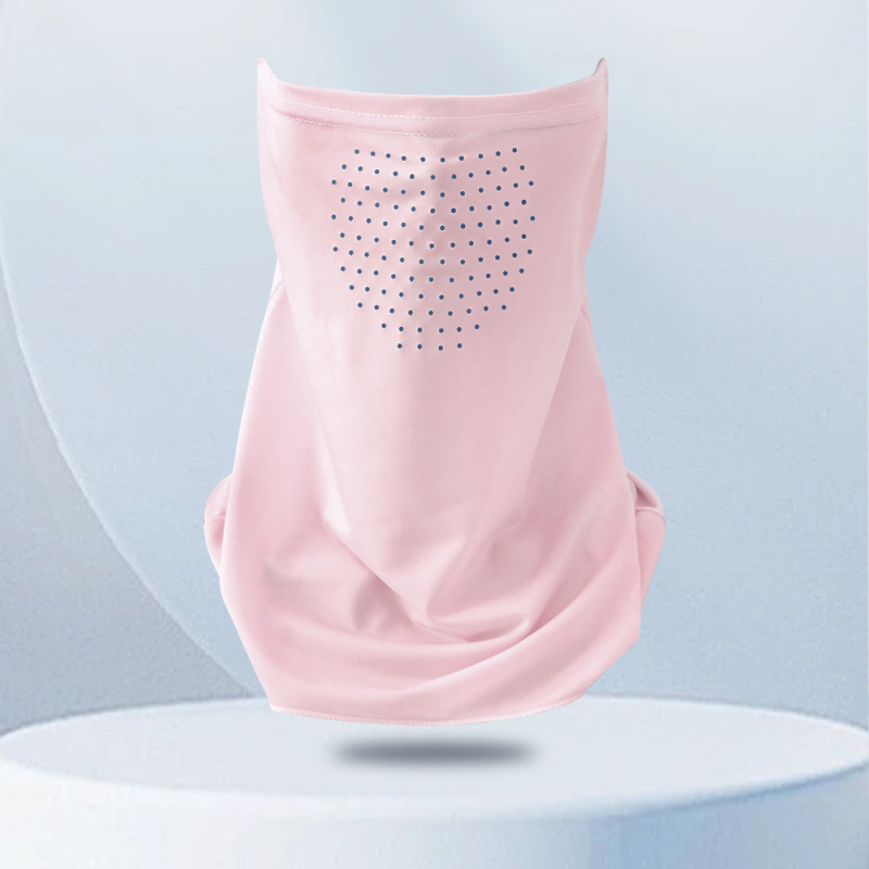 Αεράτη μάσκα λαιμού με UV προστασία και σκίαση, ύφασμα ice silk με ελαστάνη, για ποδηλασία, με δαχτυλίδι για το αυτί