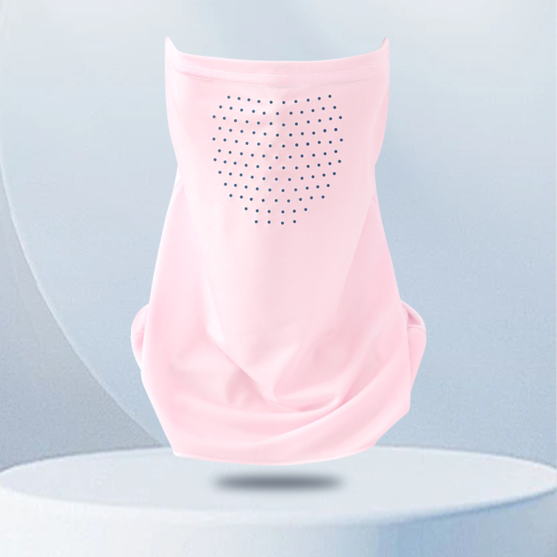 Αεράτη μάσκα λαιμού με UV προστασία και σκίαση, ύφασμα ice silk με ελαστάνη, για ποδηλασία, με δαχτυλίδι για το αυτί