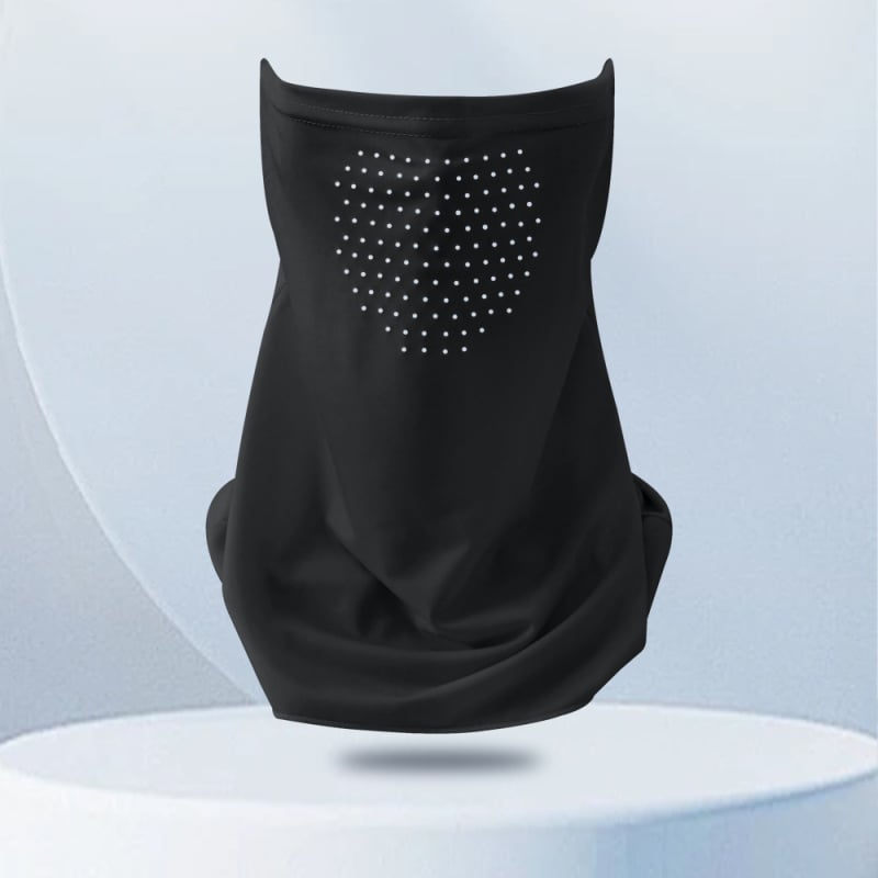 Αεράτη μάσκα λαιμού με UV προστασία και σκίαση, ύφασμα ice silk με ελαστάνη, για ποδηλασία, με δαχτυλίδι για το αυτί