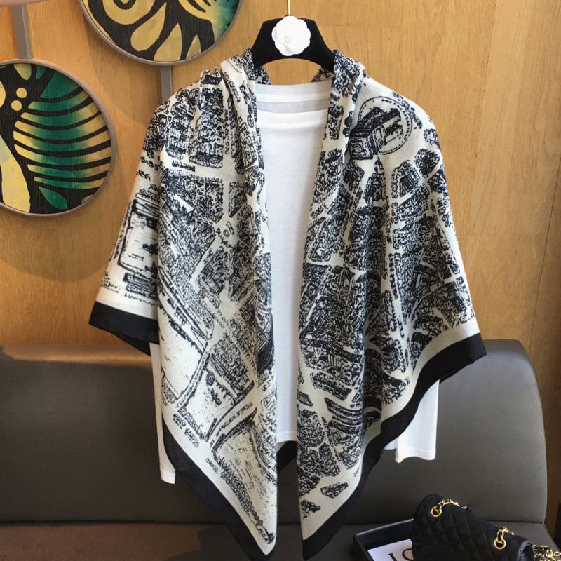 Cardigan-șal pentru femei, fibră de poliester, țesătură simplă, model în nuanțe coordonate, protecție împotriva razelor UV, siluetă prelungită