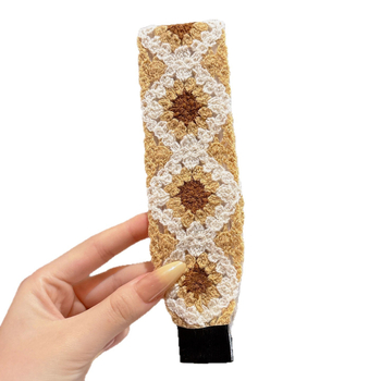 Κορδέλα μαλλιών για πλύσιμο προσώπου, γυναικείο γλυκό στυλ, υφαντό ύφασμα, προσαρμοστική