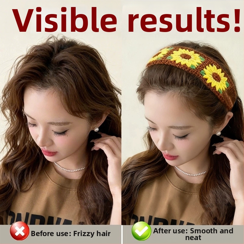 Čelenka na vlasy na umývanie tváre, dámsky sladký štýl, tkaný materiál, prispôsobiteľná