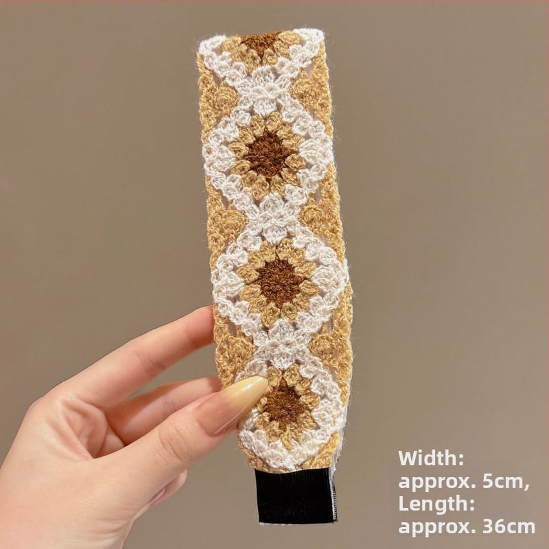 Κορδέλα μαλλιών για πλύσιμο προσώπου, γυναικείο γλυκό στυλ, υφαντό ύφασμα, προσαρμοστική