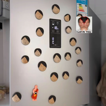 Хладилник магнит от синтетична смола с абстрактен дизайн, стил: модерен, забавен и симпатичен