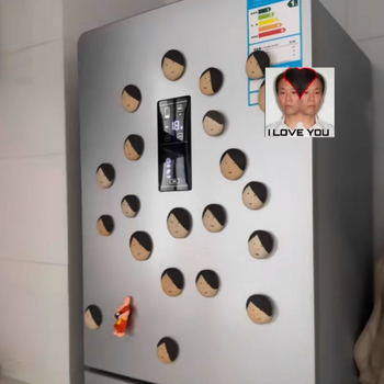 Хладилник магнит от синтетична смола с абстрактен дизайн, стил: модерен, забавен и симпатичен