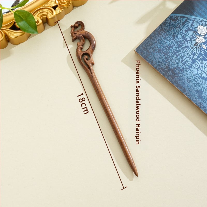 Puidust juukseklips, iidne Hiina stiil, peakatte aksessuaar, päritolu Jinhua Dongyang, sügis 2024