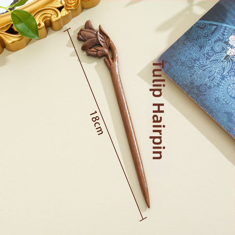 Puidust juukseklips, iidne Hiina stiil, peakatte aksessuaar, päritolu Jinhua Dongyang, sügis 2024