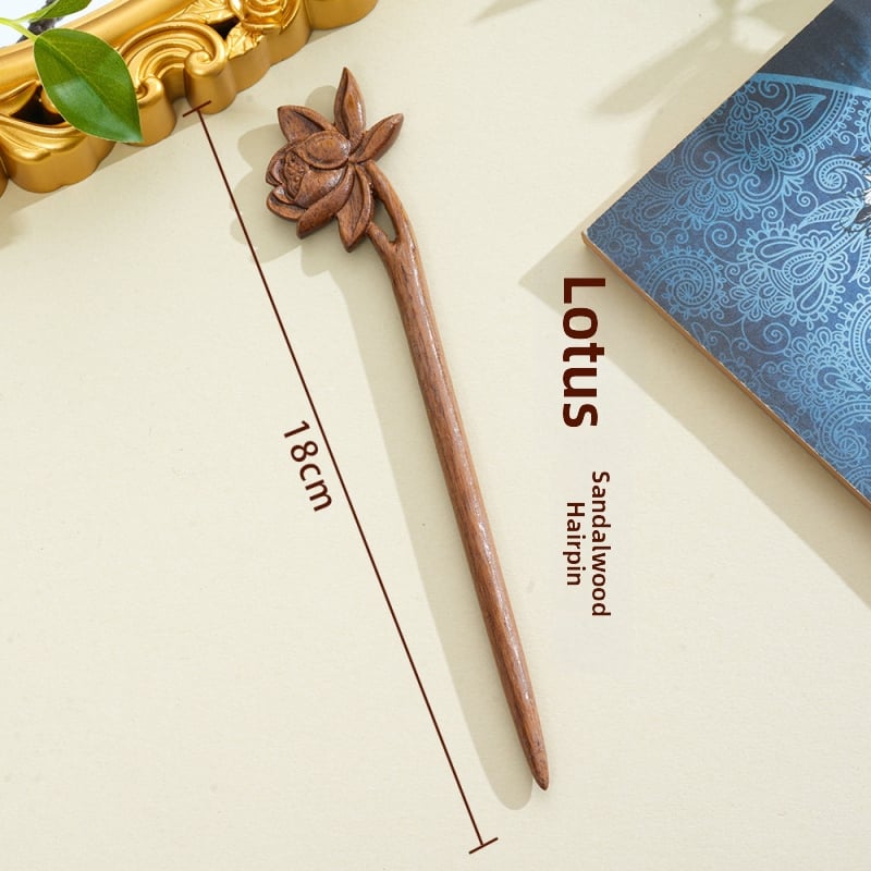 Puidust juukseklips, iidne Hiina stiil, peakatte aksessuaar, päritolu Jinhua Dongyang, sügis 2024