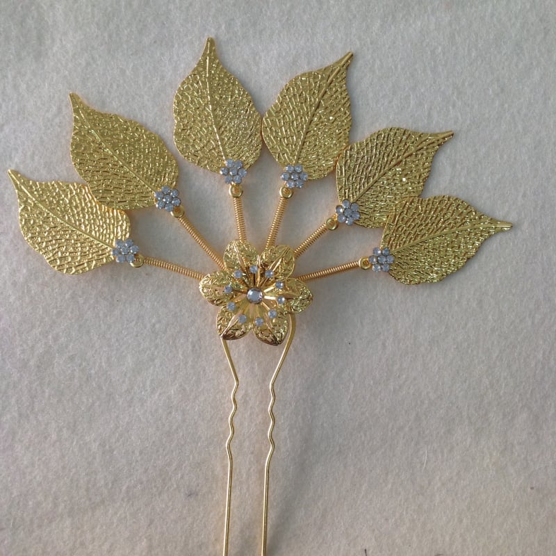 Accesoriu pentru cap – bază metalică, design floral, stil desene animate feminin, placare electrolitică