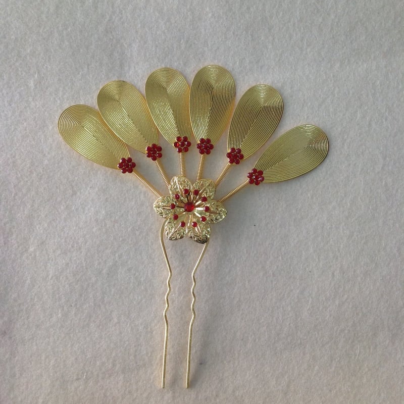 Accesoriu pentru cap – bază metalică, design floral, stil desene animate feminin, placare electrolitică