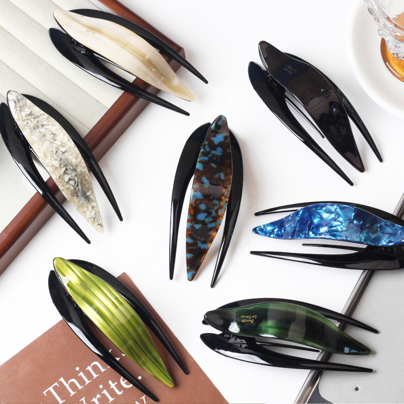 Spona za kosu od acetata, Swallowtail stil, Shark Clip, ručna izrada, model FJ-2861