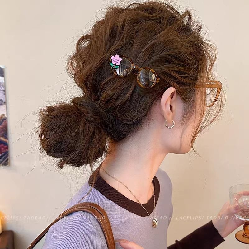 Clip de păr Duckbill – de mână, Plastic/Rezina, Stil desen animat drăguț, Proaspăt și dulce, Toamna 2025