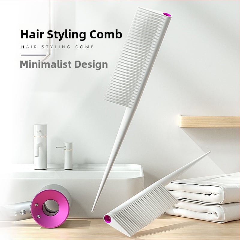 Гребен за коса с широки зъби – минималистичен дизайн, пластмасов, за лесно разплитане на къдрава коса