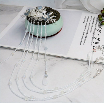 Juukseklips lotose lehega, lillekujuline, käsitöö, sulam, rahvuslik stiil, kevad 2025