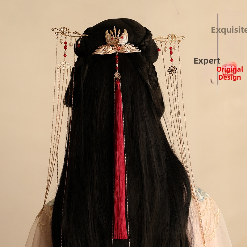 Juukseklips lotose lehega, lillekujuline, käsitöö, sulam, rahvuslik stiil, kevad 2025