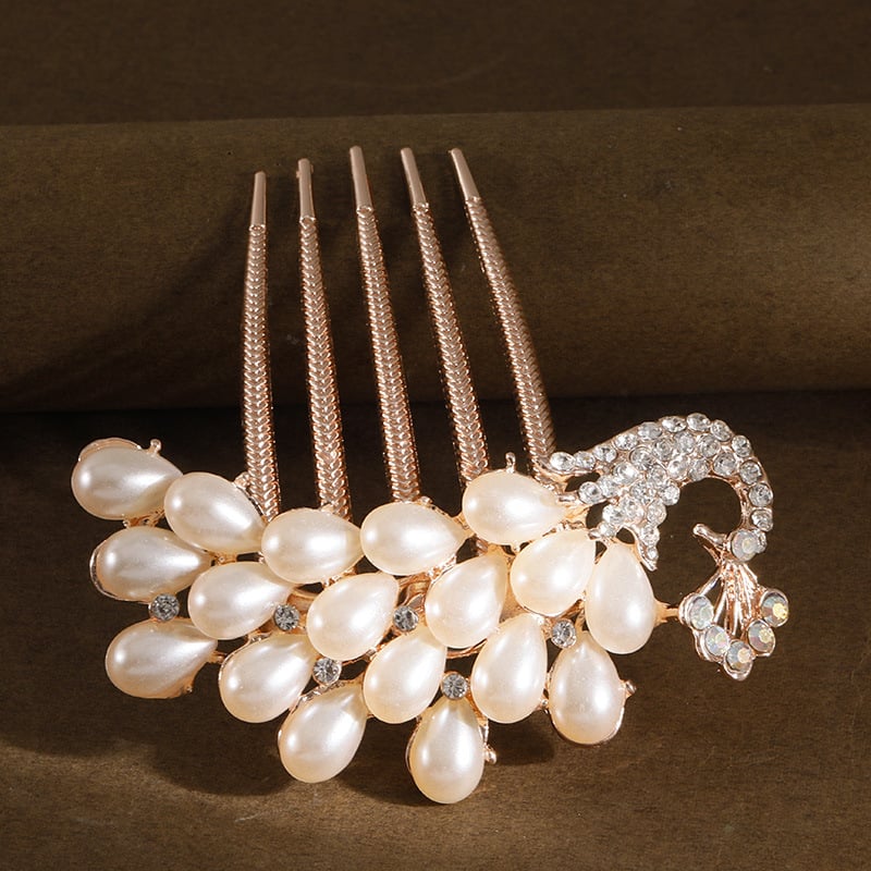 Metallist juukseklambri naistele – lihtne stiil, lilleline kujundus, teemantviimistlus, kristallid