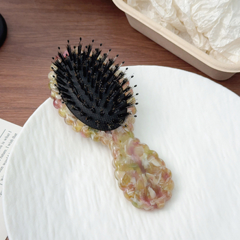 Koreapärase stiiliga massaažiharja juuksedele, käsitöö, materjal: äädikhape, õhupadi, bränd Yufeng, lihtne naissoost geomeetriline disain