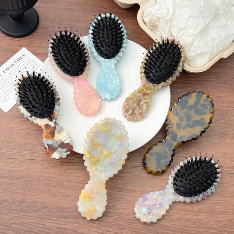 Koreapärase stiiliga massaažiharja juuksedele, käsitöö, materjal: äädikhape, õhupadi, bränd Yufeng, lihtne naissoost geomeetriline disain