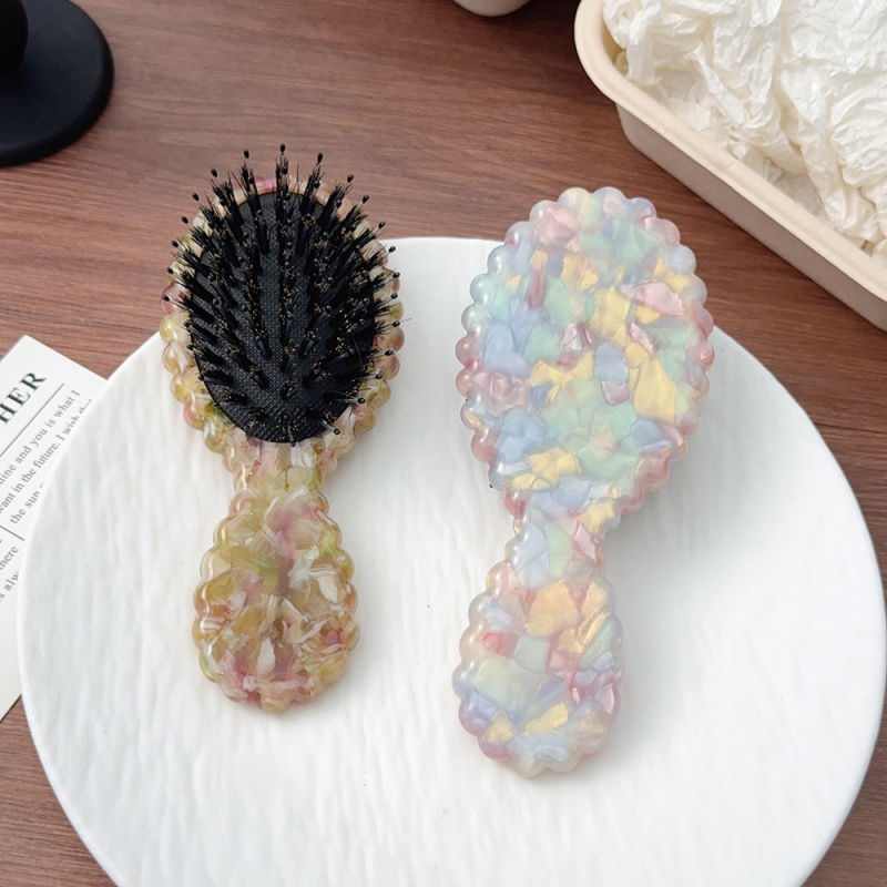 Koreapärase stiiliga massaažiharja juuksedele, käsitöö, materjal: äädikhape, õhupadi, bränd Yufeng, lihtne naissoost geomeetriline disain