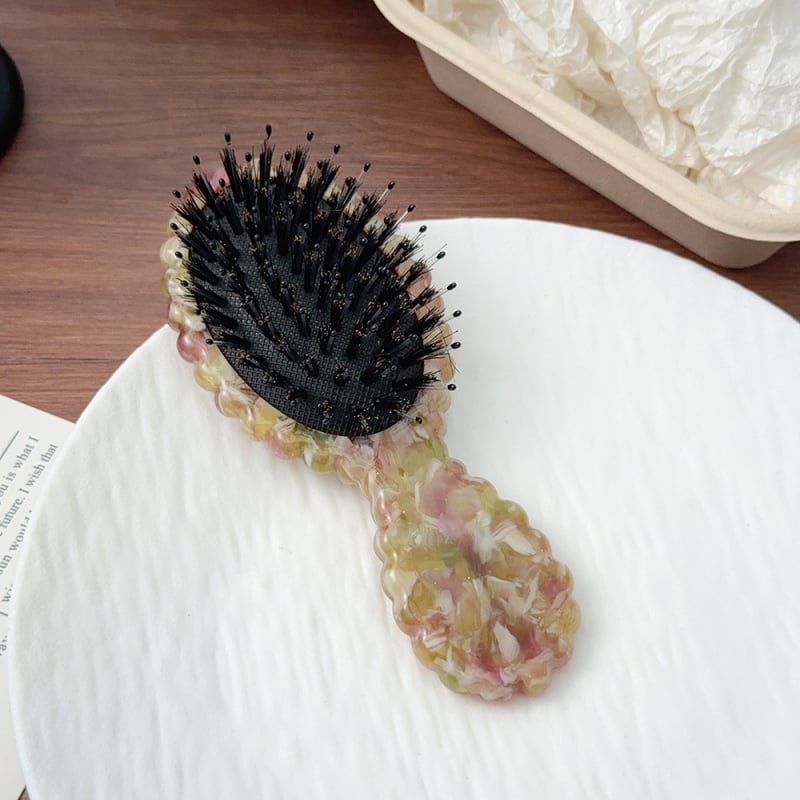 Koreapärase stiiliga massaažiharja juuksedele, käsitöö, materjal: äädikhape, õhupadi, bränd Yufeng, lihtne naissoost geomeetriline disain