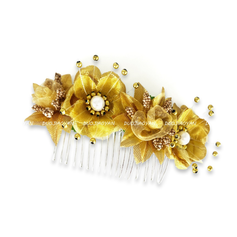 Kanga lilledega juukseklips – käsitöö, vintage stiil, lille kuju