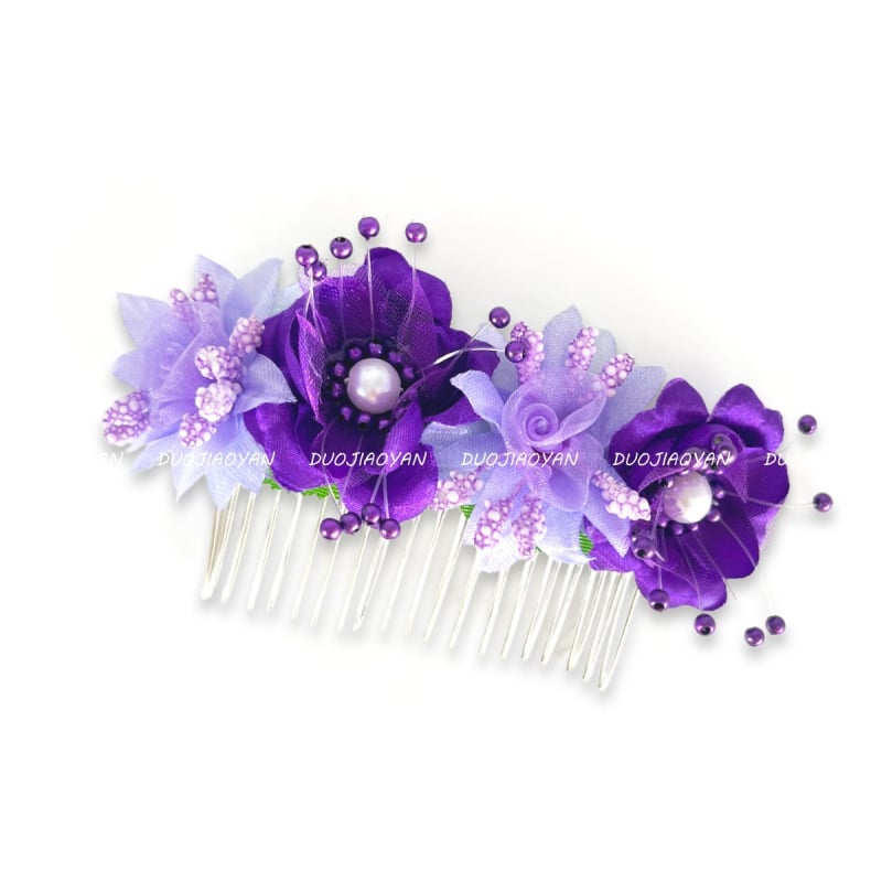 Kanga lilledega juukseklips – käsitöö, vintage stiil, lille kuju